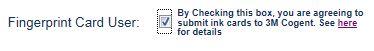 Screenshot of Fingerprint Card User Checkbox